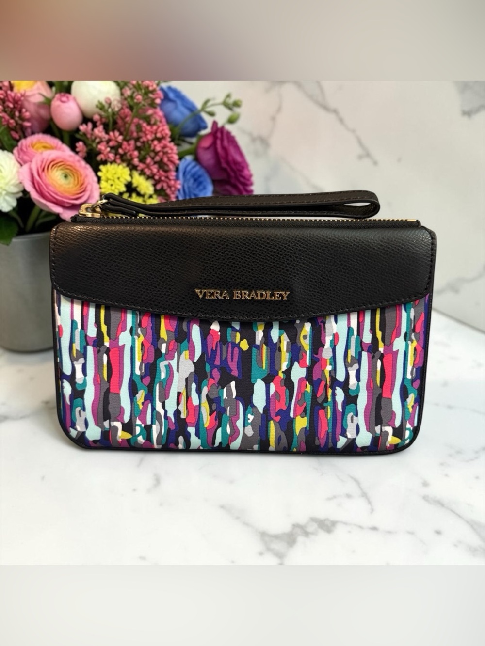 🩷VERA BRADLEY🩷Watercolor Brushstrokes Envelope Wristlet/NWOT